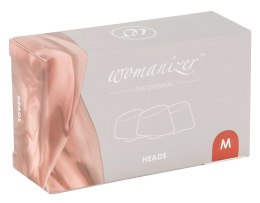 Womanizer Heads Duo Bordeaux M - zapasowe nakładki silikonowe 3 sztuki