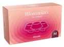 Womanizer W-Heads 3x Bordeaux M - Zestaw wymiennych głowic silikonowych