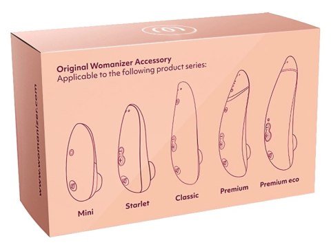 Womanizer W-Heads 3x Bordeaux M - Zestaw wymiennych głowic silikonowych