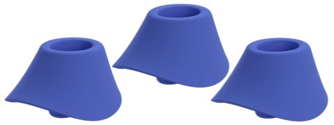Womanizer W-Heads 3x M Niebieskie - Zestaw Nasadek Silikonowych