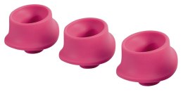 Womanizer W-Heads 3 szt. L - silikonowe nakładki wymienne Raspberry