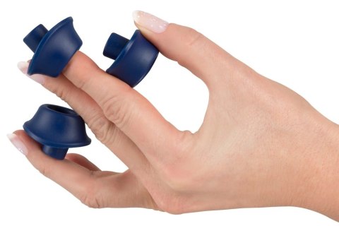 Womanizer W-Heads 3 szt. Medium Blueberry - silikonowe nakładki wymienne