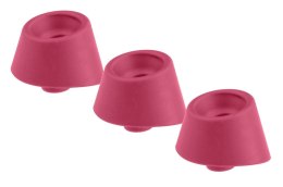 Womanizer W-Heads 3 szt. Rozmiar M - Nakładki silikonowe Raspberry