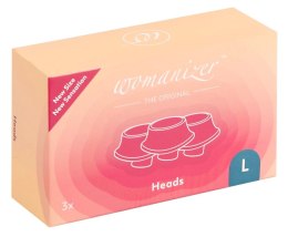 Womanizer W-Heads L Blueberry - Zestaw 3 silikonowych nakładek wymiennych