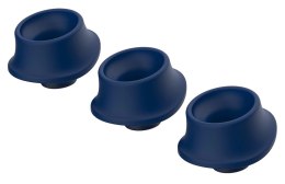 Womanizer W-Heads L Blueberry - Zestaw 3 silikonowych nakładek wymiennych