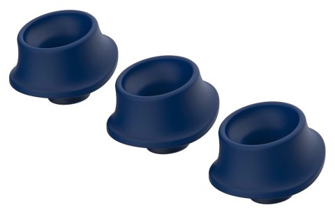 Womanizer W-Heads L Blueberry - Zestaw 3 silikonowych nakładek wymiennych