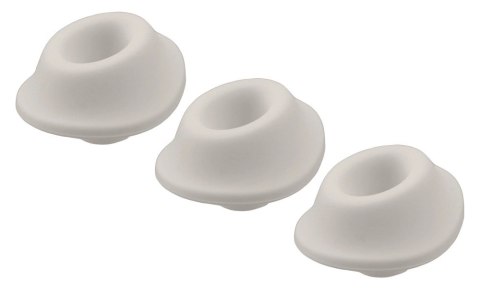 Womanizer W-Heads S Grey - Zestaw 3 nakładek silikonowych szarych S