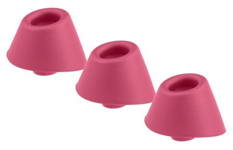 Womanizer W-Heads S Raspberry - Zapasowe Nasadki Silikonowe 3 sztuki