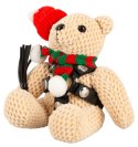 Bad Kitty Teddy Winter Edition maskotka z uprzężą i brelokiem 11 cm