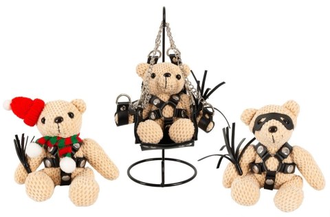 Bad Kitty Teddy Winter Edition maskotka z uprzężą i brelokiem 11 cm