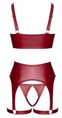 Cottelli Lingerie komplet bielizny połusztywniany bordowy 75B/S