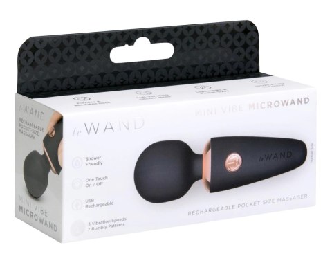 Le Wand Mini Microwand Black - kompaktowy masażer relaksacyjny USB