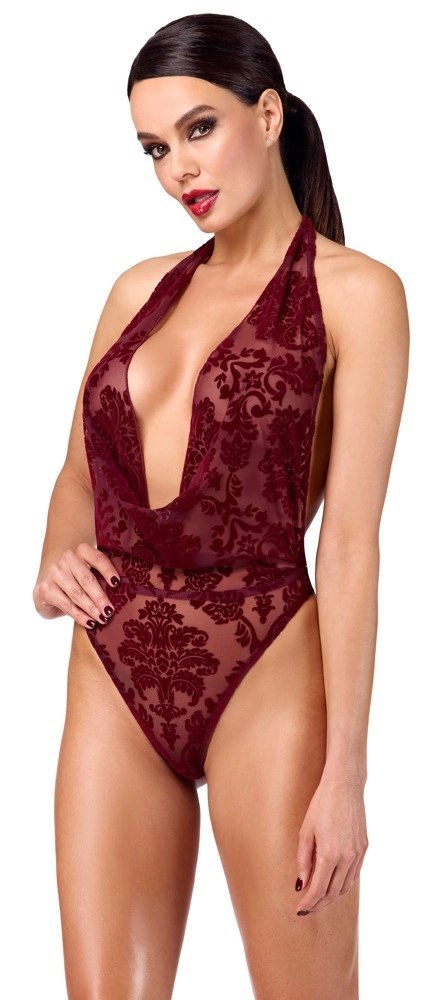 Noir Handmade Kink Royal Body Bordowy Transparentny M