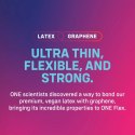 ONE Flex 10 szt. ultracienkie prezerwatywy grafenowe Sensatex