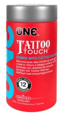 ONE Tattoo Touch 12 szt. - kolorowe prezerwatywy z wypukłym wzorem