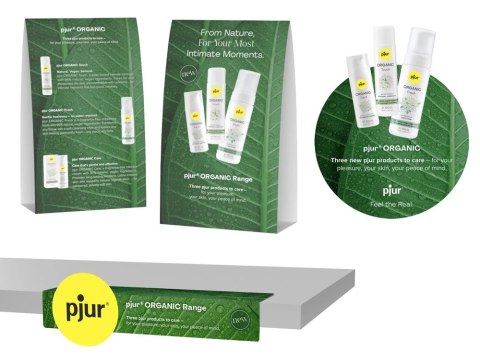 Pjur Zestaw POS ORGANIC - 3-częściowy komplet ekspozycyjny