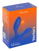 We-Vibe Vector+ Royal Blue - anatomiczny masażer zdalnie sterowany, 10 trybow