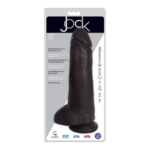 Curve Toys BioSkin model z jądrami 30,5 cm mocna przyssawka PVC Curve Toys BioSkin model z jądrami 30,5 cm mocna przyssawka PVC