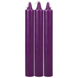 Doc Johnson Japanese Massage Candle Zestaw 3 fioletowych świec