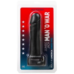 Doc Johnson Jumbo 8 Man O' War - model elastyczny, czarny, 20 cm