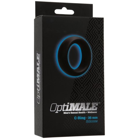 Doc Johnson OptiMALE 35 mm silikonowy pierścień anatomiczny czarny Doc Johnson OptiMALE 35 mm silikonowy pierścień anatomiczny czarny