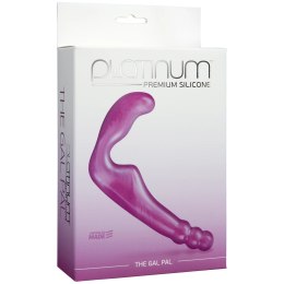 Doc Johnson Platinum Strap-On silikonowy do uprzęży, rożowy 17 cm