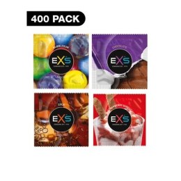 EXS Mix 400 szt. Kolorowe prezerwatywy smakowe zestaw XXL