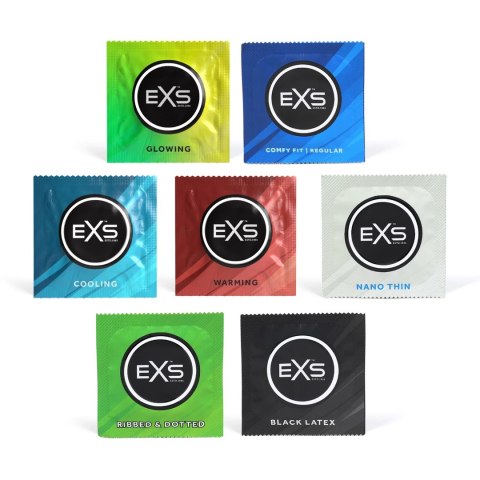 EXS Variety Mix 2 zestaw prezerwatyw 42 szt. rożne rodzaje EXS Variety Mix 2 zestaw prezerwatyw 42 szt. rożne rodzaje