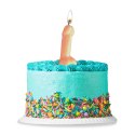 Little Genie Big Party Candle rożowa świeczka dekoracyjna 4 szt.