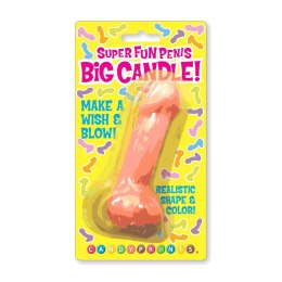 Little Genie Big Party Candle rożowa świeczka dekoracyjna 4 szt.