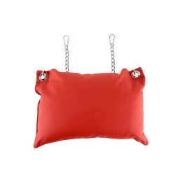 Mr. Sling Poduszka Skorzana Czerwona 20 cm Łańcuchy Karabińczyki