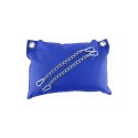 Mr. Sling Poduszka skorzana niebieska komfortowa do uprzęży 20cm