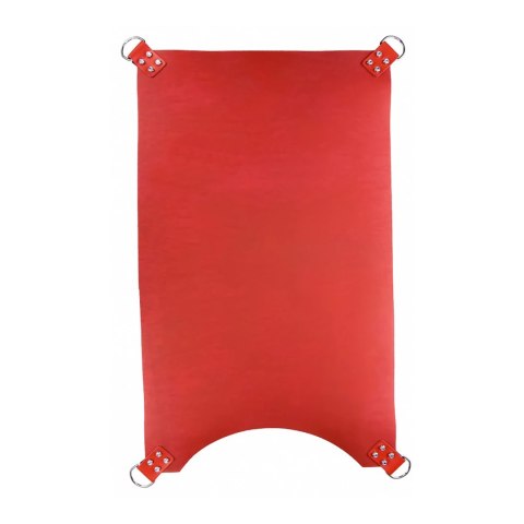 Mr. Sling Skorzany pas 4-punktowy czerwony regulowany 100x62 cm Mr. Sling Skorzany pas 4-punktowy czerwony regulowany 100x62 cm