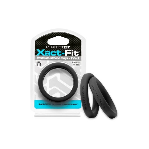 Perfect Fit Xact-Fit Zestaw 2 anatomicznych pierścieni #18 transparentne Perfect Fit Xact-Fit Zestaw 2 anatomicznych pierścieni #18 transparentne
