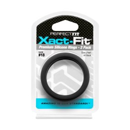 Perfect Fit Xact-Fit Zestaw 2 anatomicznych pierścieni #18 transparentne
