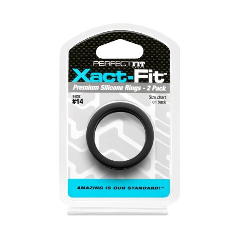 Perfect Fit Xact-Fit Zestaw 2 pierścieni model #14 silikonowe Perfect Fit Xact-Fit Zestaw 2 pierścieni model #14 silikonowe