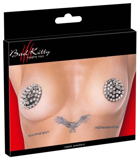 Bad Kitty Ozdobne Naklejki na Ciało Spikes Czarny 7 cm