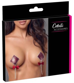 Cottelli ACCESSOIRES biżuteria ozdobna Bow z czerwonymi kryształkami 7,5 cm