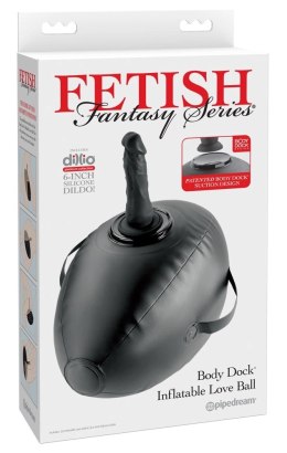Fetish Fantasy Series Body Dock Love Ball - poduszka z mocowaniem, czarna