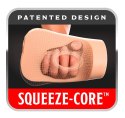 PDX Plus Pounder Squeeze - innowacyjna maszyna intymna Fanta Flesh 18 cm