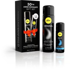 Pjur Zestaw Prezentowy 30-lecie - Lubrykanty Silikonowy 100ml + Wodny 30ml