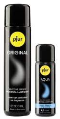 Pjur Zestaw Prezentowy 30-lecie - Lubrykanty Silikonowy 100ml + Wodny 30ml