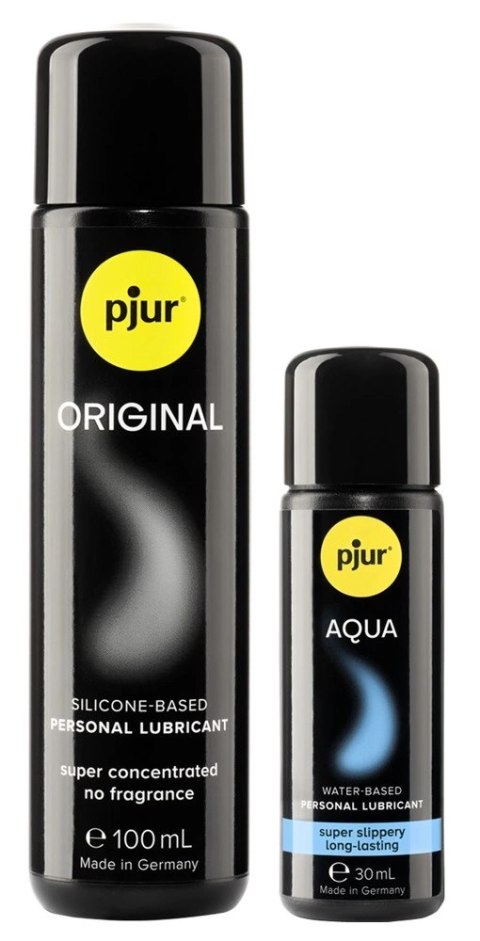 Pjur Zestaw Prezentowy 30-lecie - Lubrykanty Silikonowy 100ml + Wodny 30ml