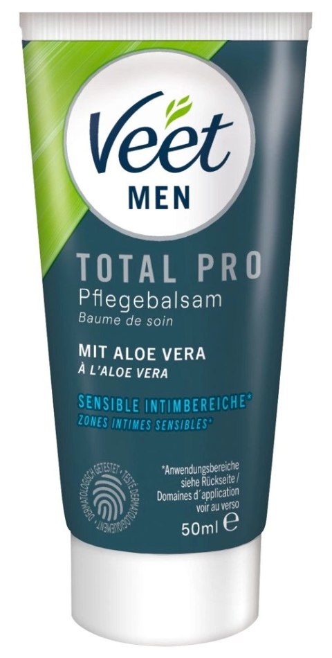 Veet Men TOTAL PRO Zestaw do Depilacji Intymnej 2w1 z Aloesem 150ml