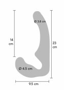 TOYJOY Bend Over Boyfriend Strapless silikonowy 23 cm czarny