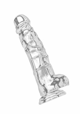 TOYJOY Get Real Clear Dildo TPE 22.5 cm - przezroczysty, elastyczny model