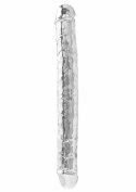 TOYJOY Get Real Clear Double Dong TPE 34,5 cm - przezroczysty, elastyczny model