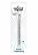 TOYJOY Get Real Clear Double Dong TPE 34,5 cm - przezroczysty, elastyczny model
