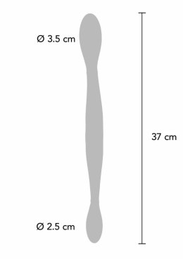 TOYJOY Infinity Double Dildo silikonowy, podwojny, ładowany USB, fioletowy
