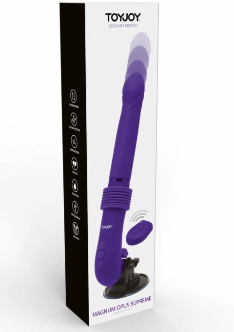 TOYJOY Magnum Opus Supreme Thruster 2 fioletowy, silikonowy, 31 cm